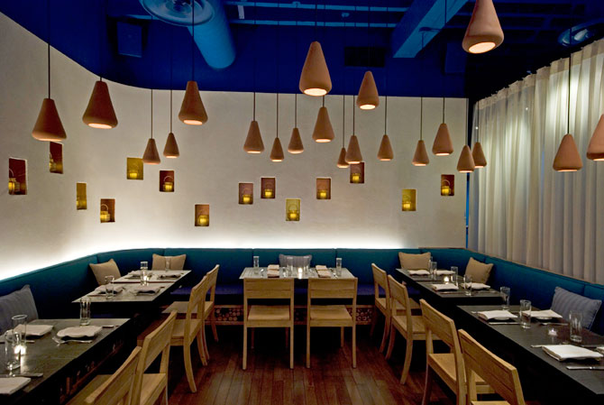 Restaurants crème Cuisine désign Banquette